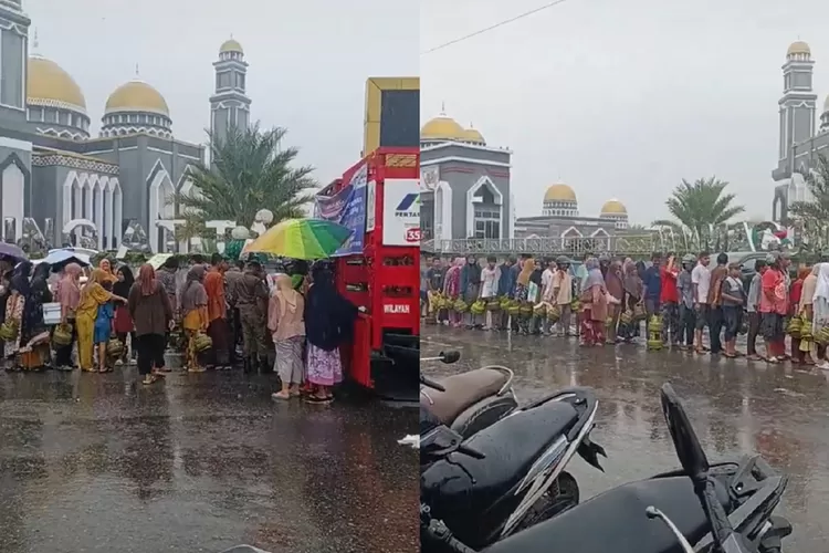 Gas Elpiji Langka, Warga Serbu Pangkalan Hingga Ricuh