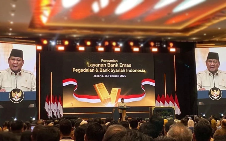 Prabowo Resmikan Bank Emas Pertama di Indonesia