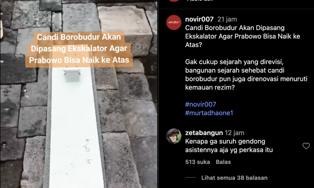 Candi Borobudur Dipasang Eskalator, Sambut Prabowo & Macron