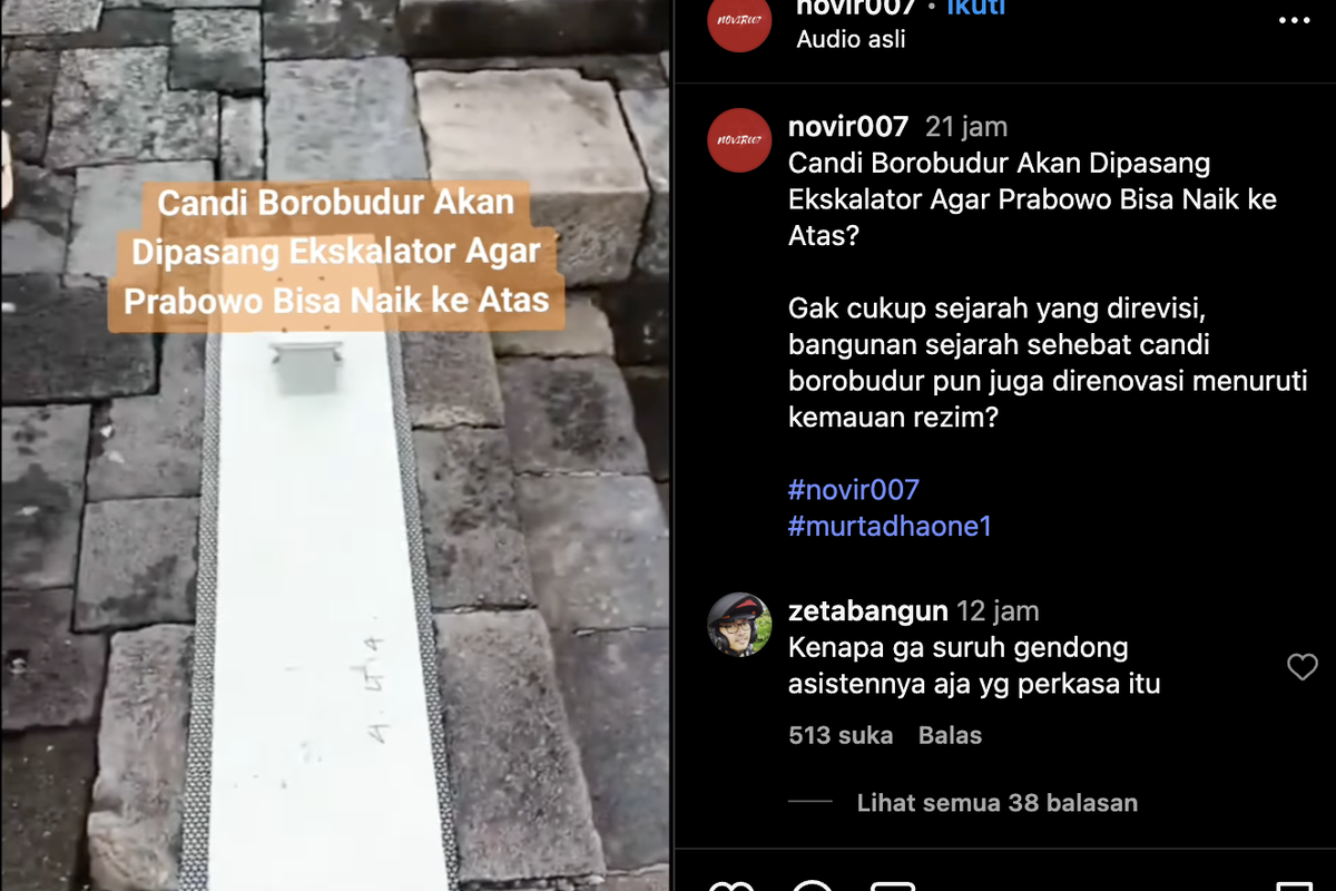 Candi Borobudur Dipasang Eskalator, Sambut Prabowo & Macron1 - Kemajuan Rakyat Candi Borobudur Dipasang Eskalator, Sambut Prabowo & Macron
